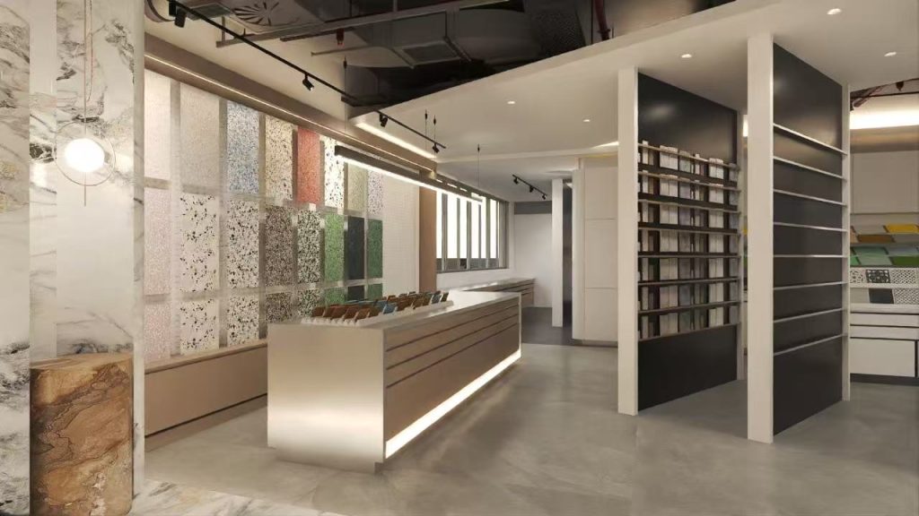 Modern tile installation